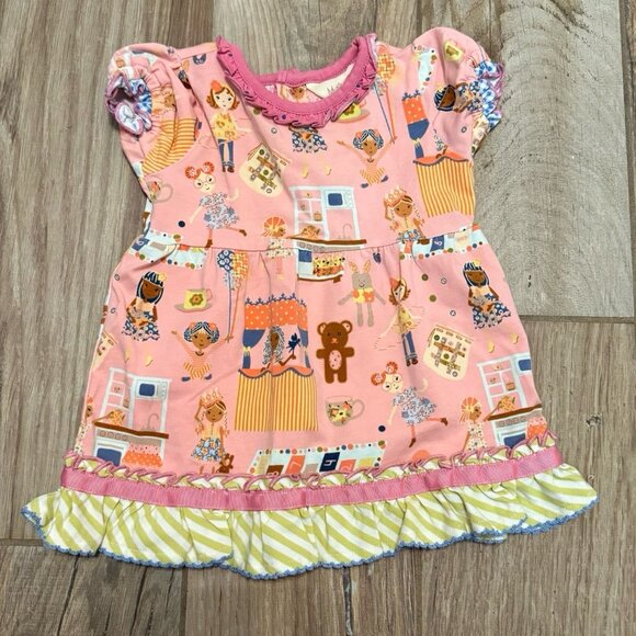 Matilda Jane Make Believe The Puppeteer Ruffle Tunic Dress Ballet - Picture 1 of 3